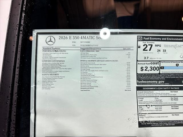 2026 Mercedes-Benz E 350 E 350 4MATIC AMG Line