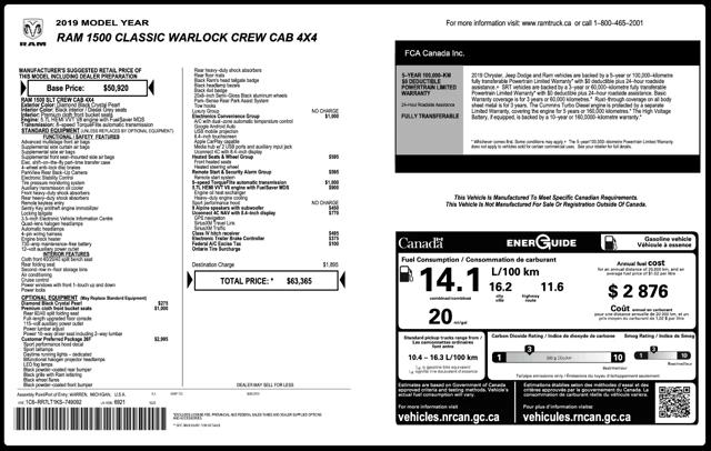 2019 Ram 1500 Classic SLT