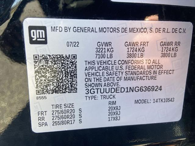2022 GMC Sierra 1500 4WD Crew Cab Short Box SLT