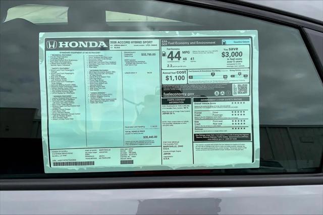 2026 Honda Accord Sedan Sport