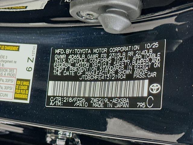 2026 Toyota Corolla Hybrid Hybrid SE