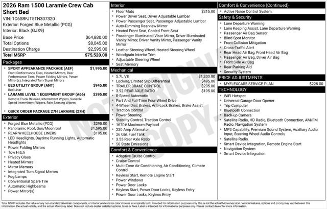 2026 Ram 1500 Laramie Crew Cab 4x4 57 Box