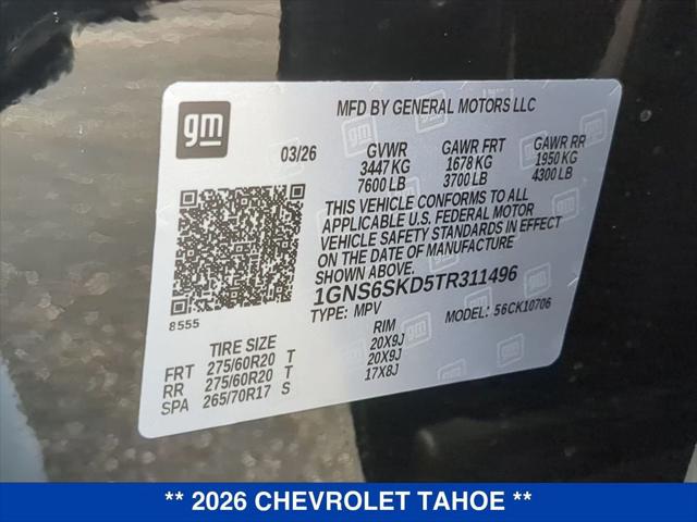 2026 Chevrolet Tahoe 4WD Premier