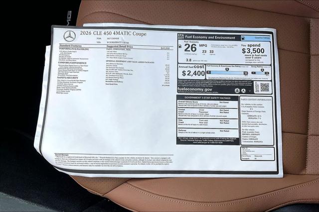 2026 Mercedes-Benz CL CLE 450