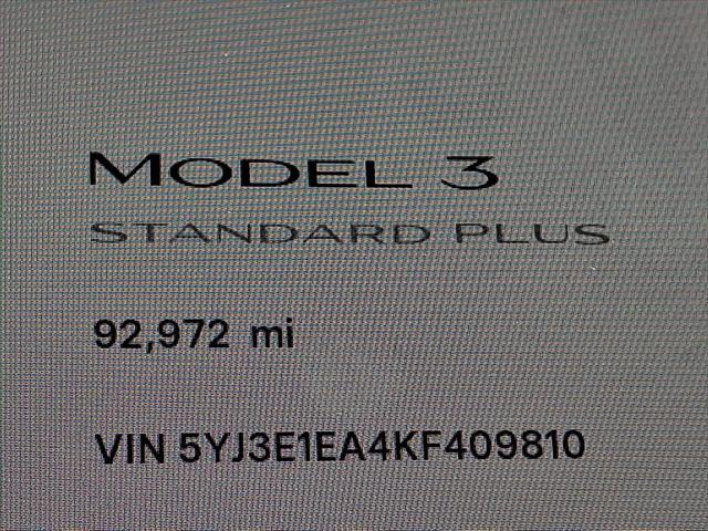 2019 Tesla Model 3 Standard Range Plus