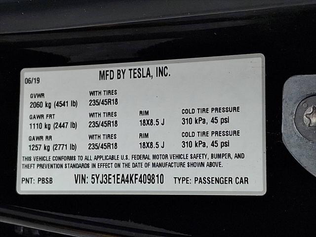 2019 Tesla Model 3 Standard Range Plus