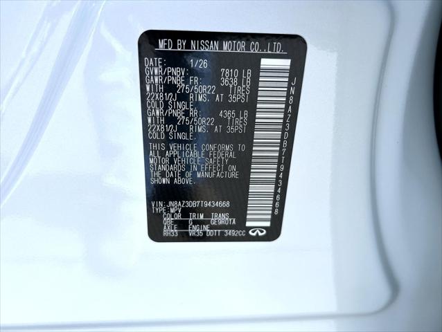 2026 INFINITI QX80 SPORT AWD