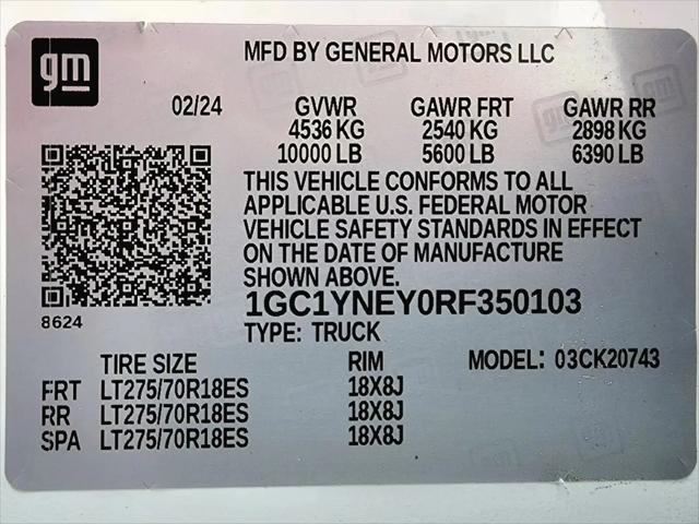 2024 Chevrolet Silverado 2500HD 4WD Crew Cab Standard Bed LT
