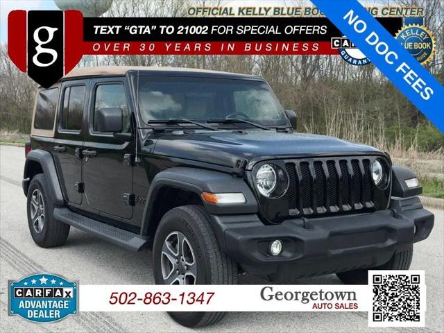 2020 Jeep Wrangler Black and Tan 4x4 for sale in Georgetown, KY