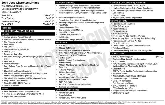 2019 Jeep Cherokee Limited 4x4