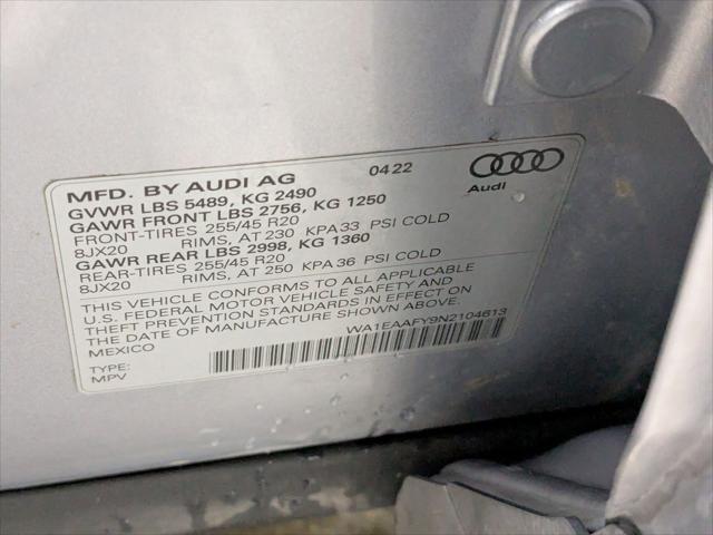 2022 Audi Q5 Premium Plus 45 TFSI S line quattro S tronic