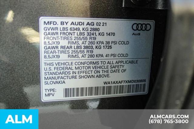 2021 Audi Q7 Premium 55 TFSI quattro Tiptronic