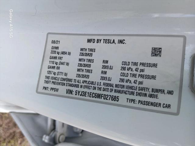 2021 Tesla Model 3 Performance Dual Motor All-Wheel Drive