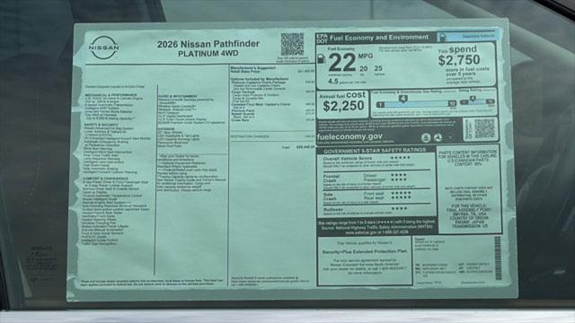 2026 Nissan Pathfinder Platinum