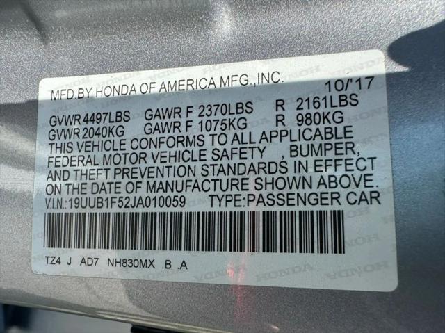 2018 Acura TLX Tech Pkg