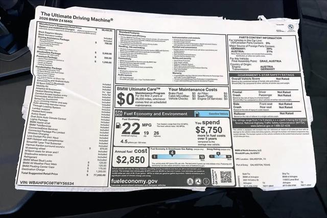 2026 BMW Z4 M40i