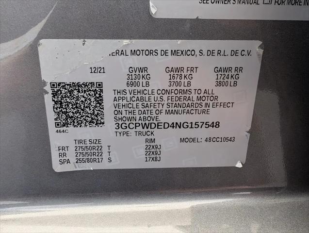 2022 Chevrolet Silverado 1500 2WD Crew Cab Short Bed RST