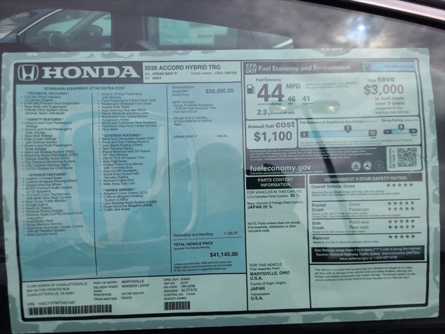 2026 Honda Accord Sedan Touring