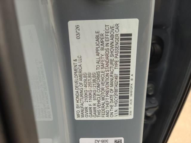 2026 Honda Accord Sedan Touring