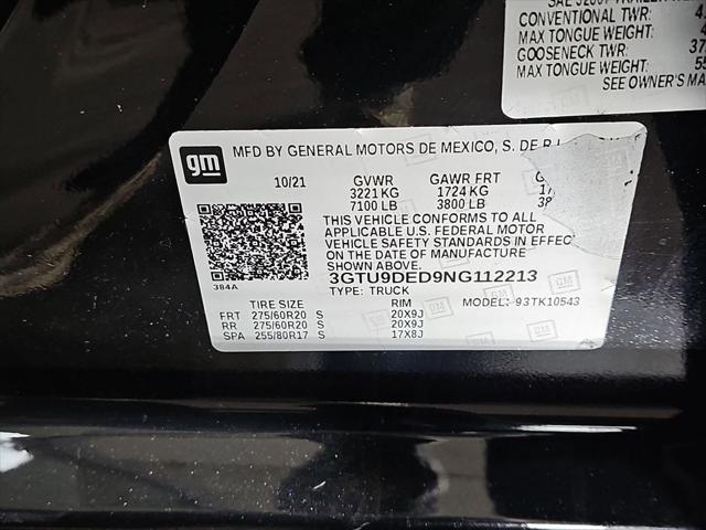 2022 GMC Sierra 1500 Limited 4WD Crew Cab Short Box SLT