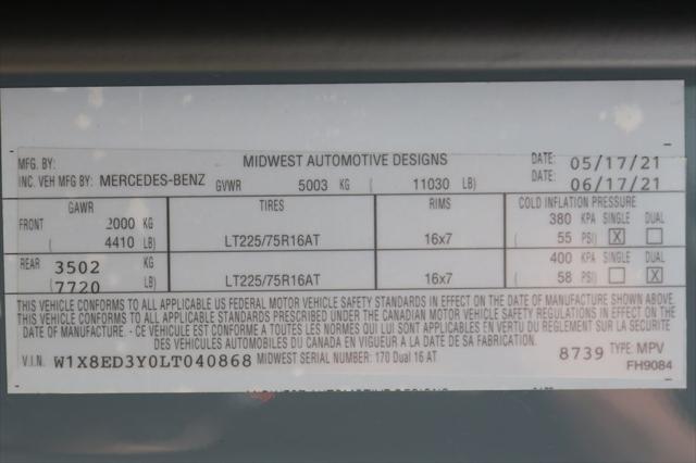 2020 Mercedes-Benz Sprinter 3500XD High Roof V6