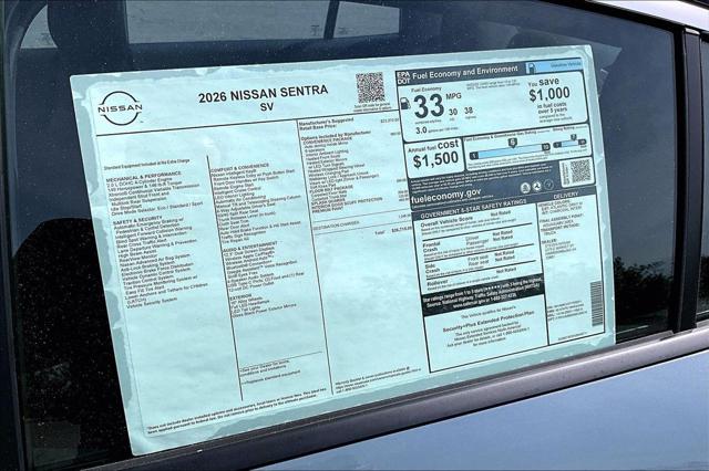 2026 Nissan Sentra SV