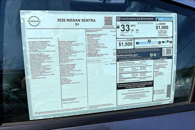 2026 Nissan Sentra SV