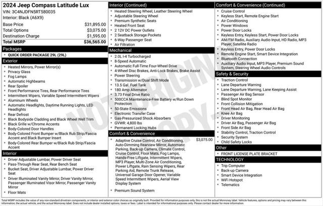 2024 Jeep Compass Latitude Lux FWD