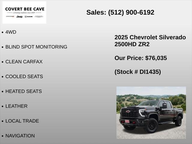 2025 Chevrolet Silverado 2500HD 4WD Crew Cab Standard Bed ZR2