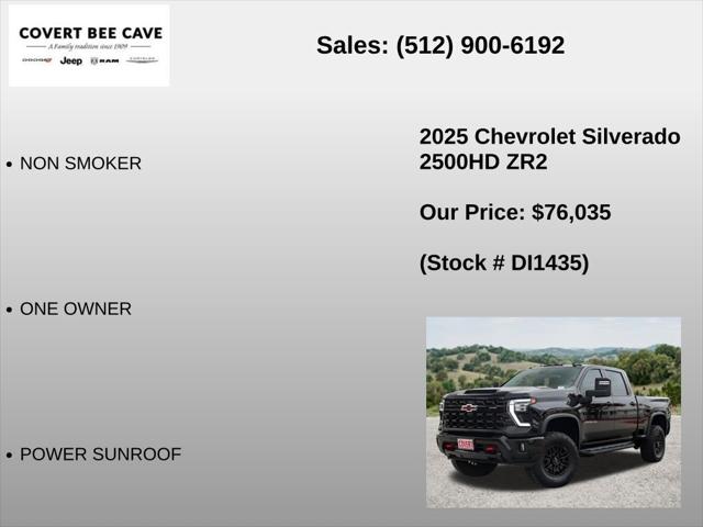 2025 Chevrolet Silverado 2500HD 4WD Crew Cab Standard Bed ZR2