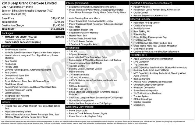 2018 Jeep Grand Cherokee Limited