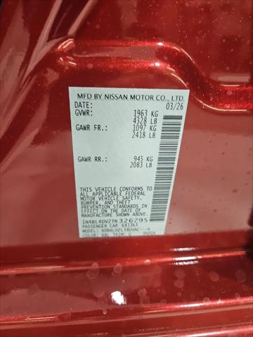 2026 Nissan Altima SV FWD