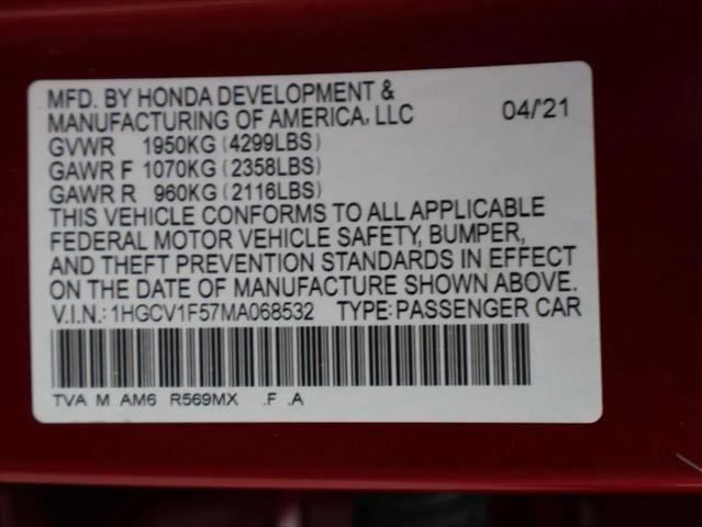 2021 Honda Accord EX-L