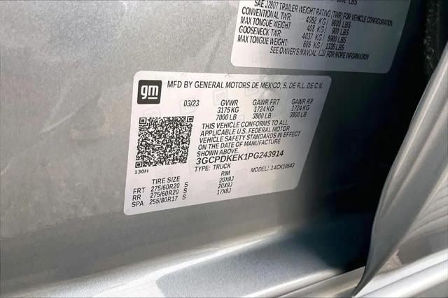 2023 Chevrolet Silverado 1500 4WD Crew Cab Short Bed LT with 2FL