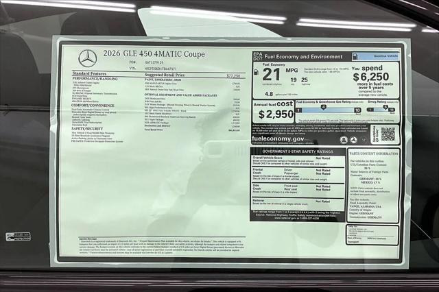 2026 Mercedes-Benz GLE 450 4MATIC