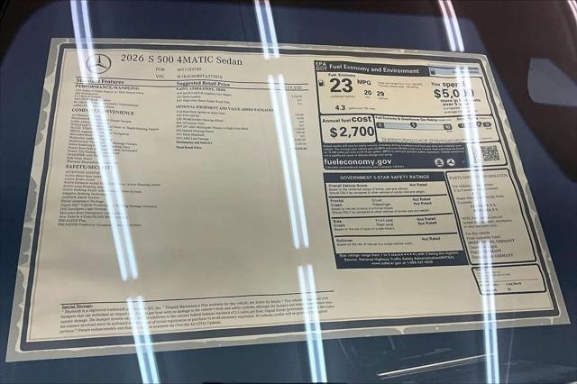 2026 Mercedes-Benz 500 4MATIC