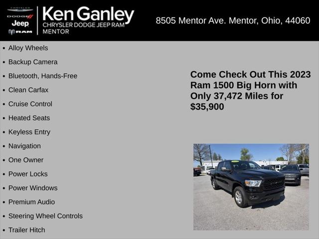 2023 Ram 1500 Big Horn Crew Cab 4x4 5'7" Box