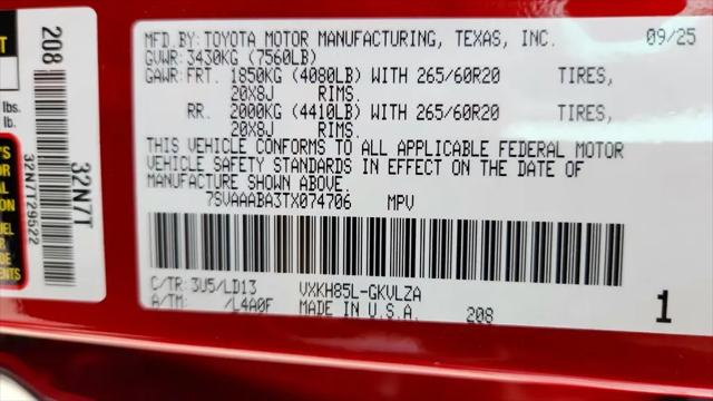 2026 Toyota Sequoia SR5