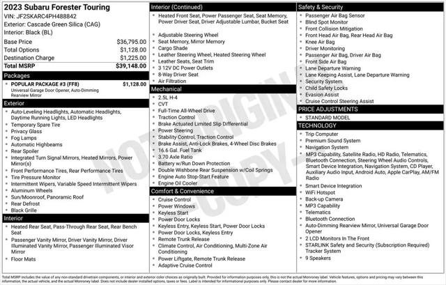 2023 Subaru Forester Touring