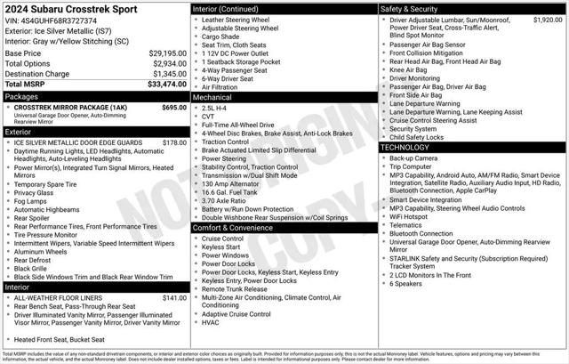 2024 Subaru Crosstrek Sport