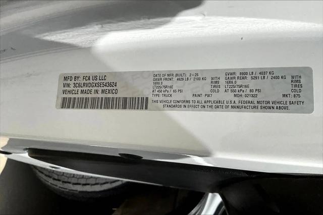2025 Ram ProMaster 2500 Cargo Van Tradesman High Roof 159" WB w/Pass Seat