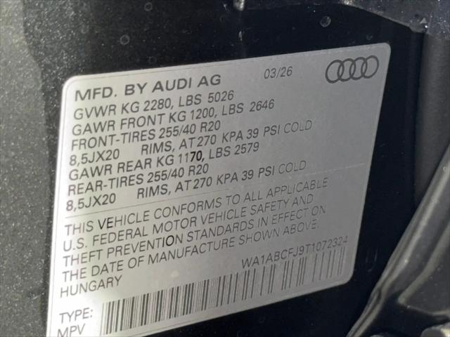 2026 Audi Q3 TFSI quattro S tronic