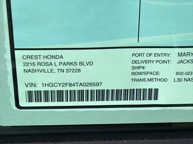2026 Honda Accord Sedan Touring