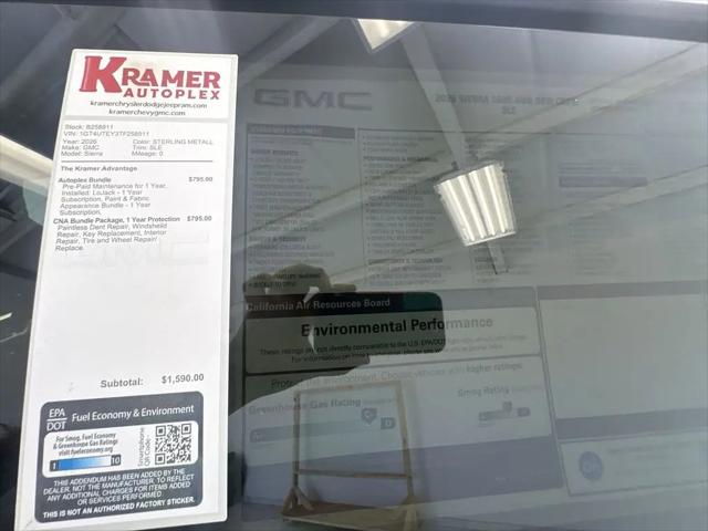 2026 GMC Sierra 3500HD Crew Cab, Long Bed, SLE Dual Rear Wheel, 4WD