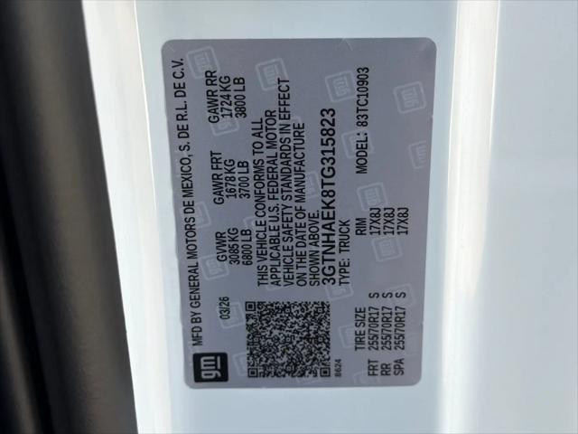 2026 GMC Sierra 1500 Regular Cab, Long Bed, Pro, RWD