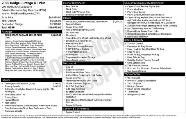 2025 Dodge Durango GT Plus AWD