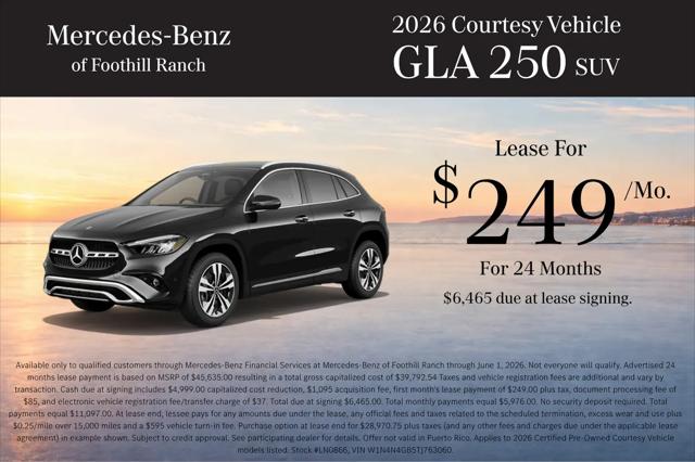 2026 Mercedes-Benz GLA-CLASS 4MATIC