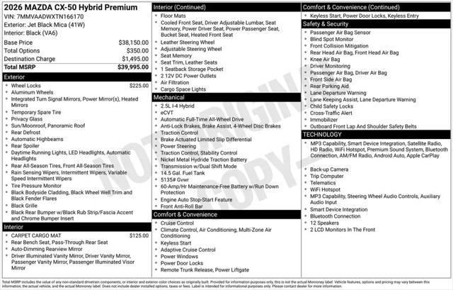 2026 Mazda CX-50 Hybrid Premium