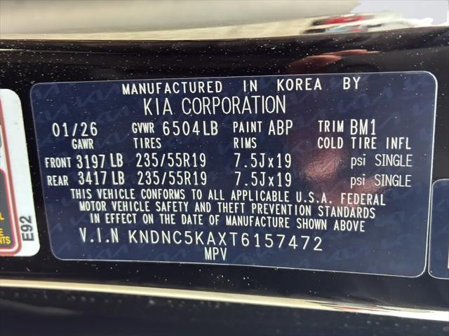2026 Kia Carnival MPV EX