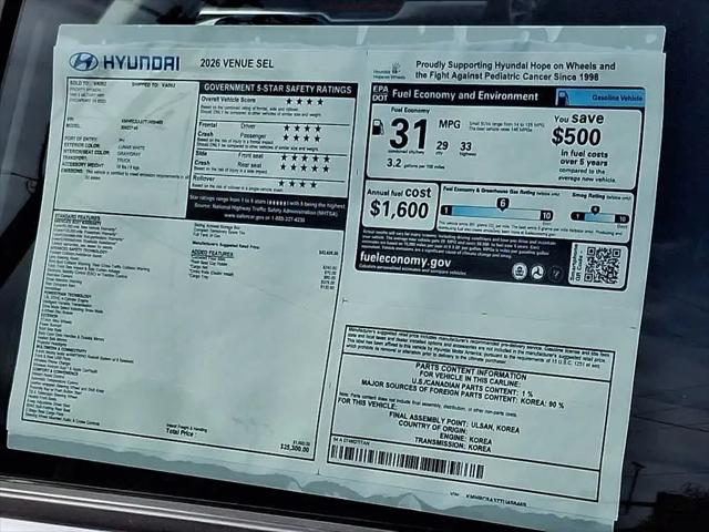 2026 Hyundai Venue SEL